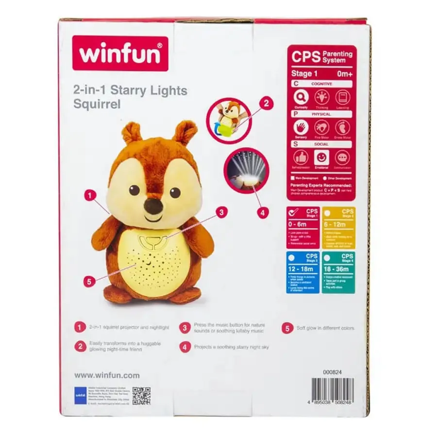 Winfun 2 In 1 Starry Lights Squirrel