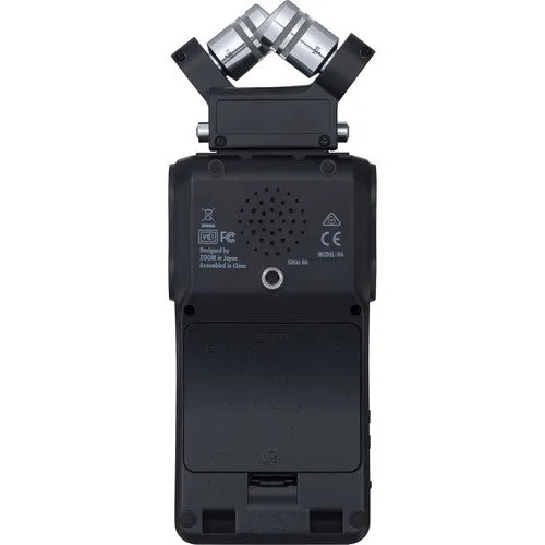 Zoom H6 All Black 6-Input / 6-Track Portable Handy Recorder with Single Mic Capsule (Black)